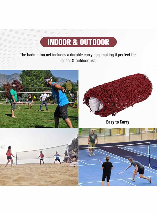 ENDLESS  - Endless Professional Badminton Net of 20 FT * 2.5 FT With Bag and Drawstrings | Blue | Material: Polyester | Adjustable for Backyard | Volleyball Net for Outdoor and  Indoor | For Beach, Schoolyard - Image 1