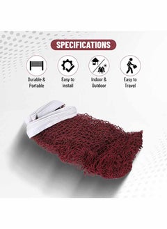 ENDLESS  Endless Professional Badminton Net of 20 FT * 2.5 FT With Bag and Drawstrings | Blue | Material: Polyester | Adjustable for Backyard | Volleyball Net for Outdoor and  Indoor | For Beach, Schoolyard  - Image 2