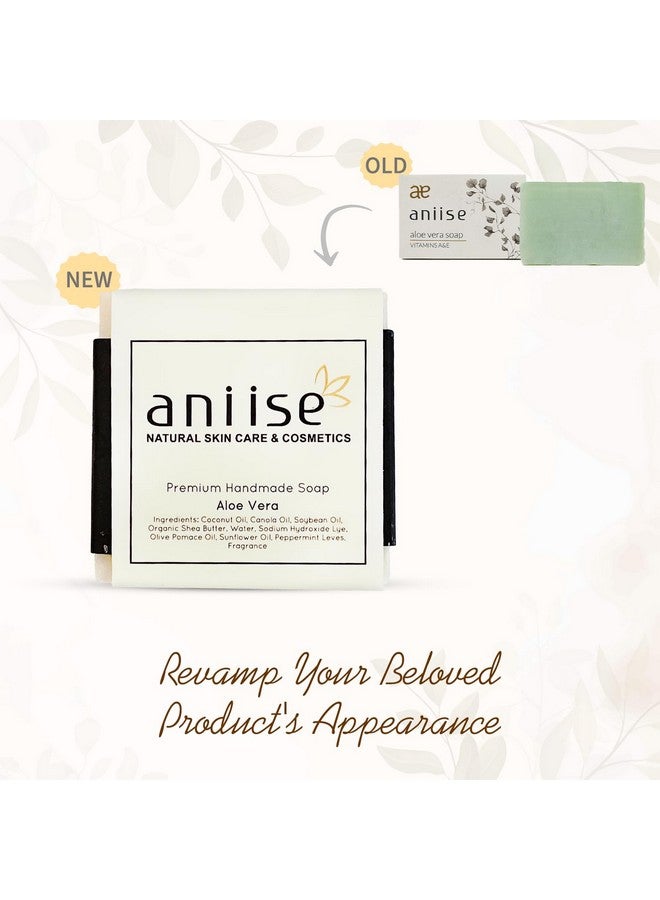 aniise Aloe Vera Soap For Face & Body With Vitamin A E & Aloe Vera Ideal For Oily And Sensitive Skin Vegan Crueltyfree Parabenfree Acidfree Alcoholfree For Acneprone Skin - Image 2