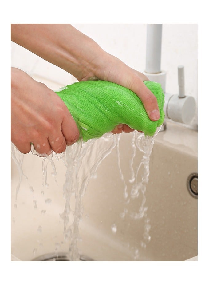 Ultra Fine Fiber Cleaning Cloth, 6-Piece Set of Cleaning Cloths, Various Colored Cleaning Towels, Kitchen, Living Room, Bedroom，32*32cm - Image 2