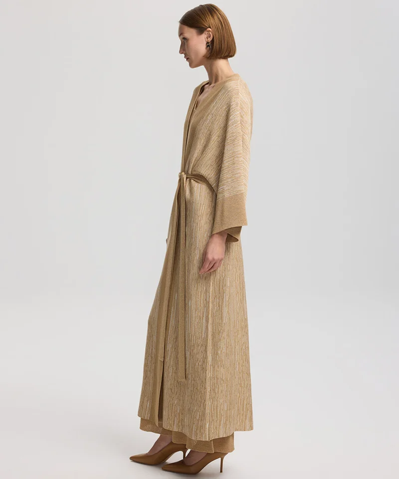 ابيكول Belted Knit Cardigan