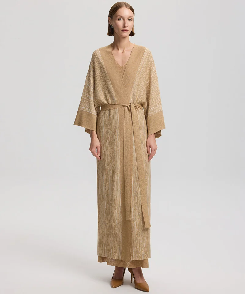 ابيكول Belted Knit Cardigan