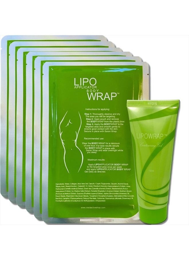lipo applicator Ultimate Body Applicator Lipo Wrap Works For Body Toning Contouring Firming (6 Wraps + Gel)  - Image 1