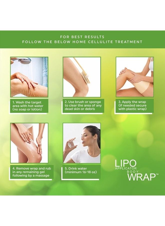 lipo applicator Ultimate Body Applicator Lipo Wrap Works For Body Toning Contouring Firming (6 Wraps + Gel)  - Image 4