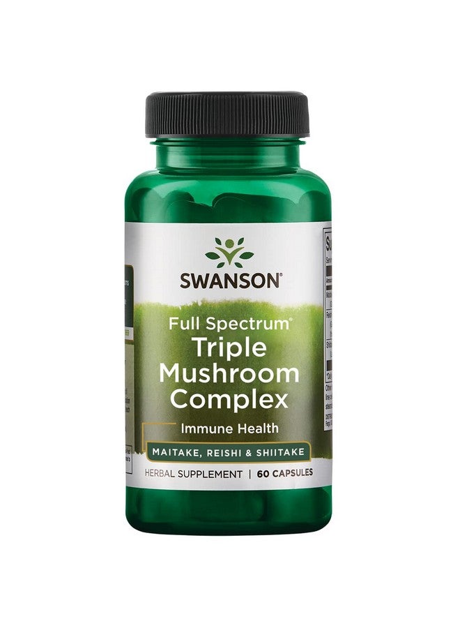 SWANSON Full Spectrum Triple Mushroom Complex 60 Capsules - Image 1