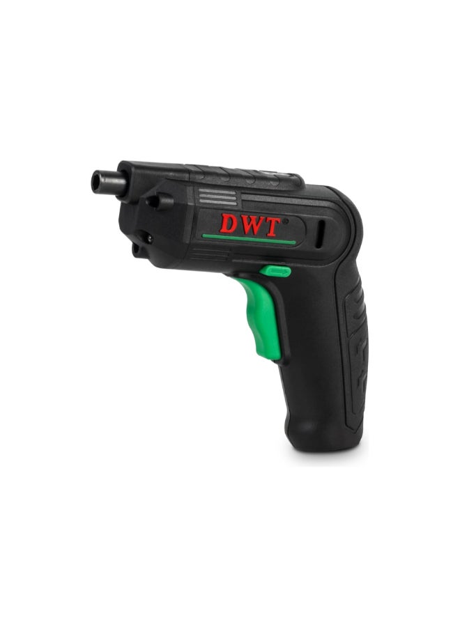 DWT 3.6V Rechargeable Cordless Screwdriver Black and Green 13.5 x 5 x 15.5 cm ASCP-04 S - Image 1