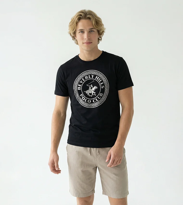 بيفرلي هيلز بولو كلوب Bhpc Mens Navy Blue Long Sleeve T-Shirt