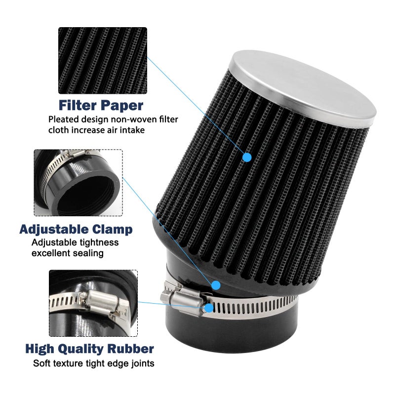 KTUMININV Upgraded Mini Bike Air Filter Adapter Kit for Predator 212cc Coleman CT200U CT200U-EX BT200X KT196 224cc 196cc 6.5hp Hond* GX160 GX200 Engine Go Kart Performance Parts - Image 5