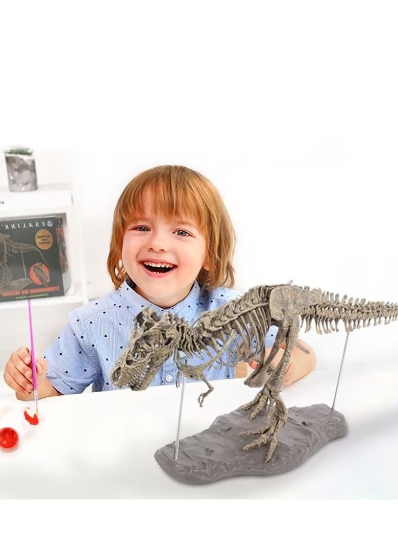 70*12*22CM Tyrannosaurus Rex Skeleton Fossil Toy Model, Large Dinosaur Assembly Pieces