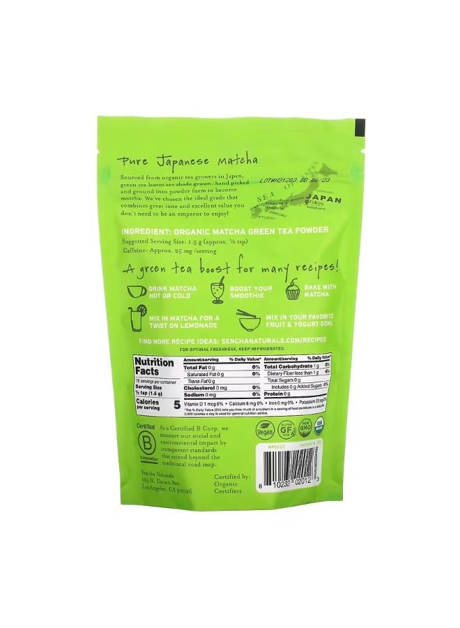 سينشا ناتشورالز Everyday Matcha Japanese Green Tea Powder 4 oz 113 g - Image 2
