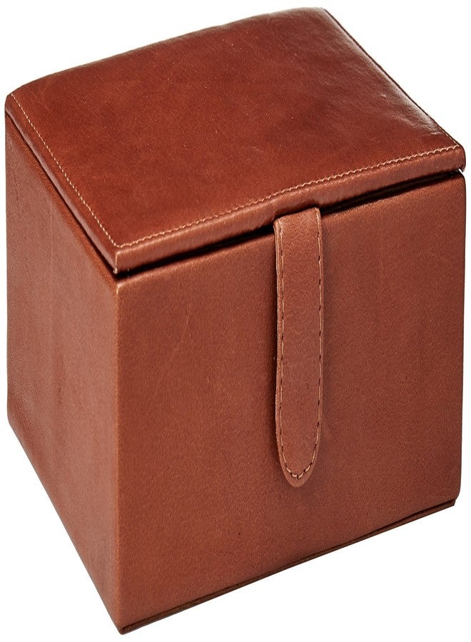 Piel Leather Large Gift Box Travel Accessory, Saddle