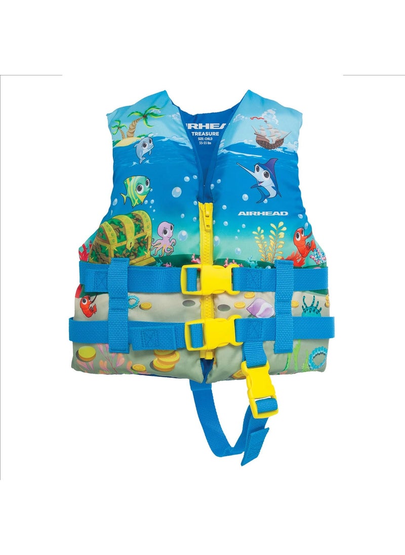Airhead Airhead Treasure Infant and Child Life Vest USCG Approved Infant 030lbs Child 3050lbs  - Image 1