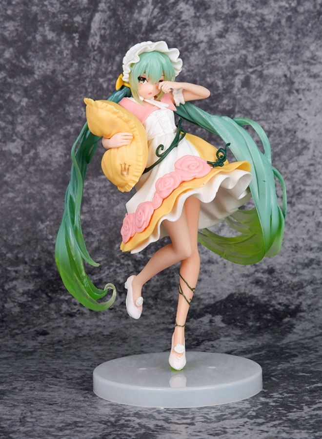 Hatsune Miku Action Figure, Sleeping Beauty Miku Figure Toy, Anime Realistic Statue Figure, Office Desktop Decoration Ornaments, Super Collectible Model Statue Anime Figure Toy 20CM - Image 3