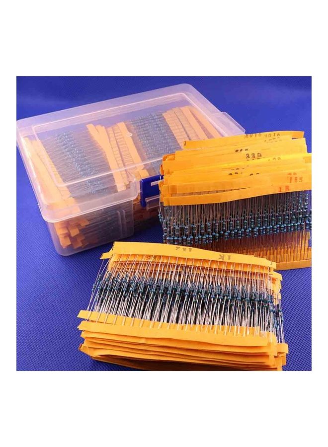 Generic 2600Pcs 130 Values 1/4W Resistance Metal Film Resistors Assortment DIY Kit Set  - Image 2