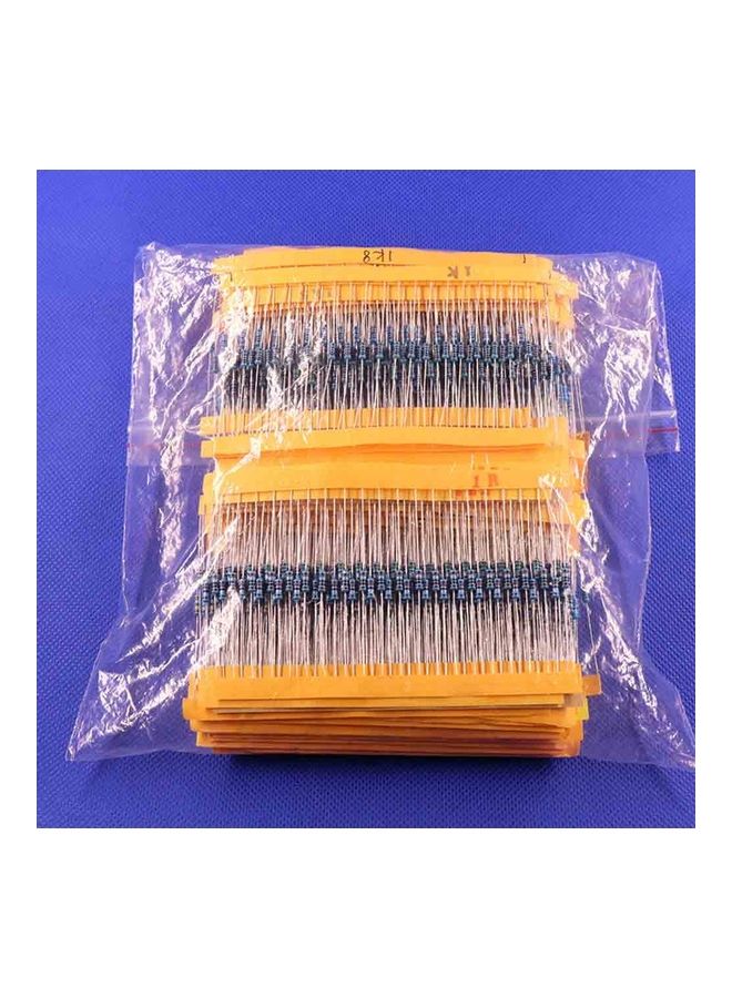 Generic 2600Pcs 130 Values 1/4W Resistance Metal Film Resistors Assortment DIY Kit Set  - Image 4