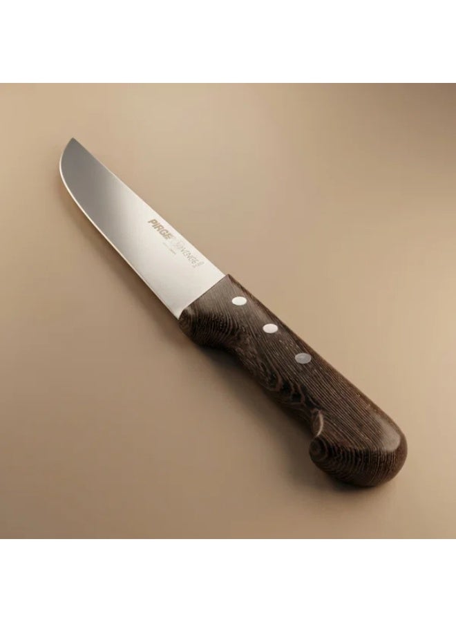 PiRGE Stainless Steel Slicing Knife, 7-inch, Wooden Handle - Silver Brown - Image 1