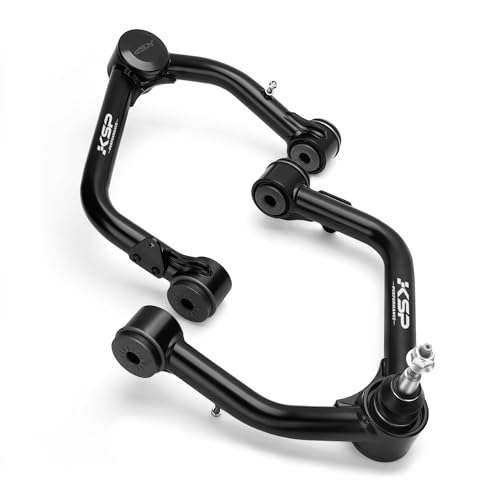 KSP PERFORMANCE KSP Front Upper Control Arms for 19-24 Chevy Silverado GMC Sierra 1500, 2-4" Front UCA with Ball Joints for 2019+ Silverado Sierra 1500, Adjustable Aftermarket Lift Suspension Arms with Rubber Bushing - Image 1