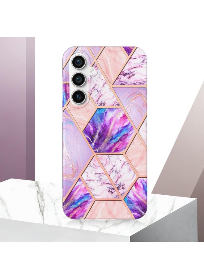 S-TOP Case For Samsung Galaxy S23 FE 5G Electroplating Splicing Marble TPU Phone Case - Image 2
