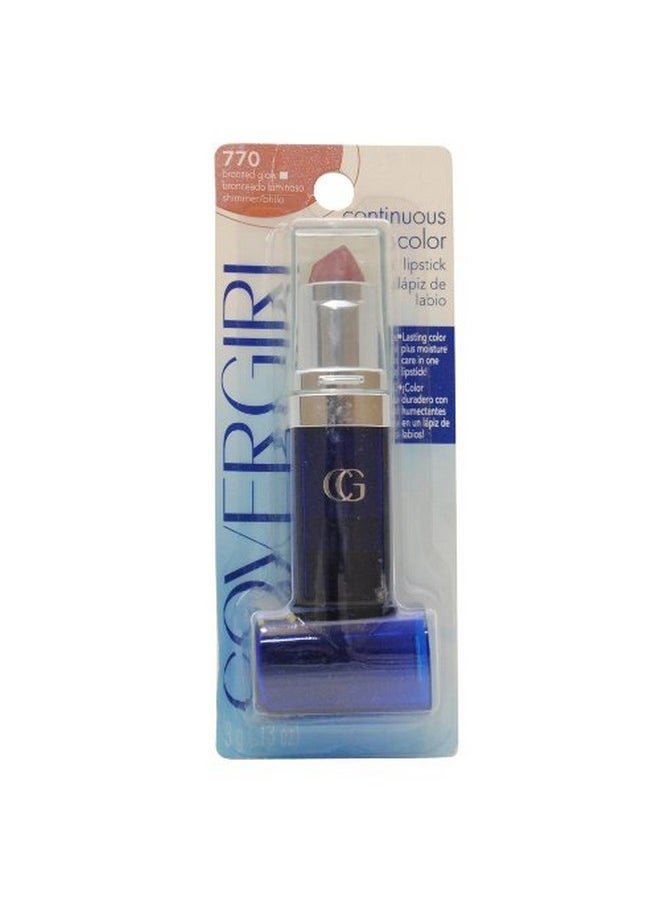 Cover Girl - Covergirl Continuous Color Lipstick, Bronze Glow 770 0.13 Oz (3 G) - Image 1