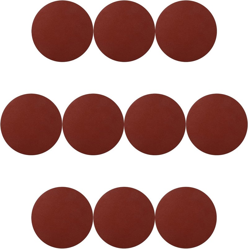 Utoolmart PSA Sanding Discs, 9-inch Self Stick Adhesive Back Sandpaper, 100 Grits No-Hole Aluminum Oxide Sanding Paper, for Random Orbital Sander, Wood, Metal Polishing, 10 Pcs - Image 1