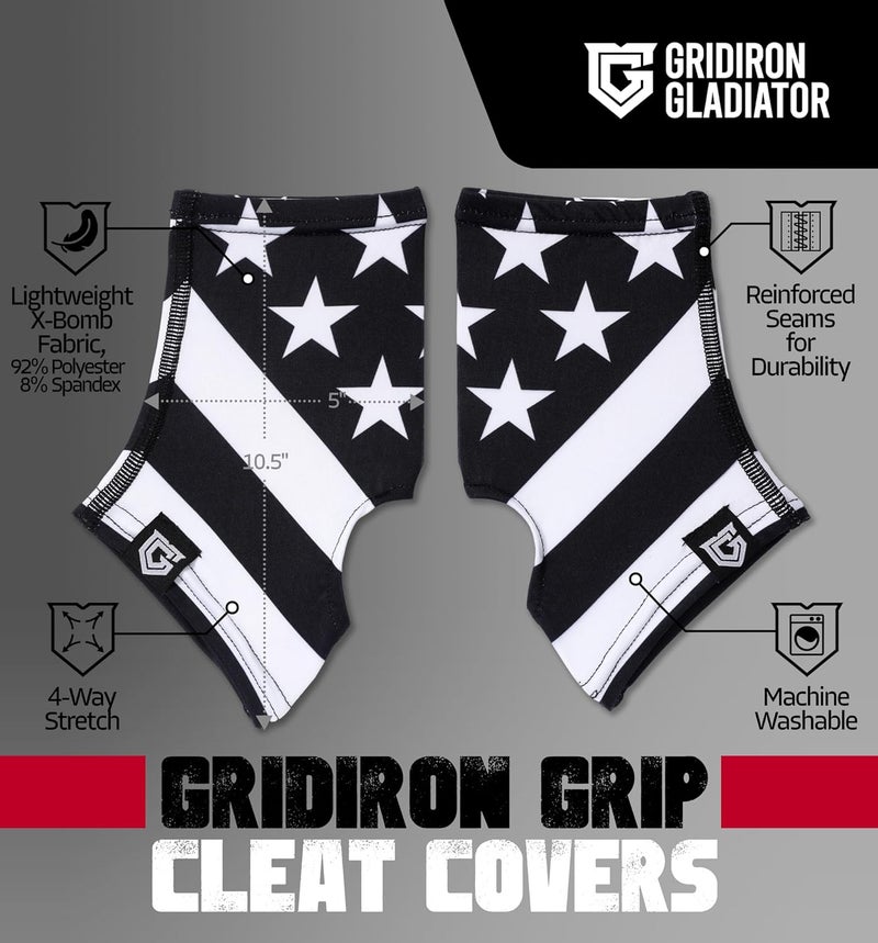 Gridiron Gladiator Cleat Covers - Football Spats - Football Cleat Cover - Cleat Spats for Soccer, Baseball & Softball - Image 3