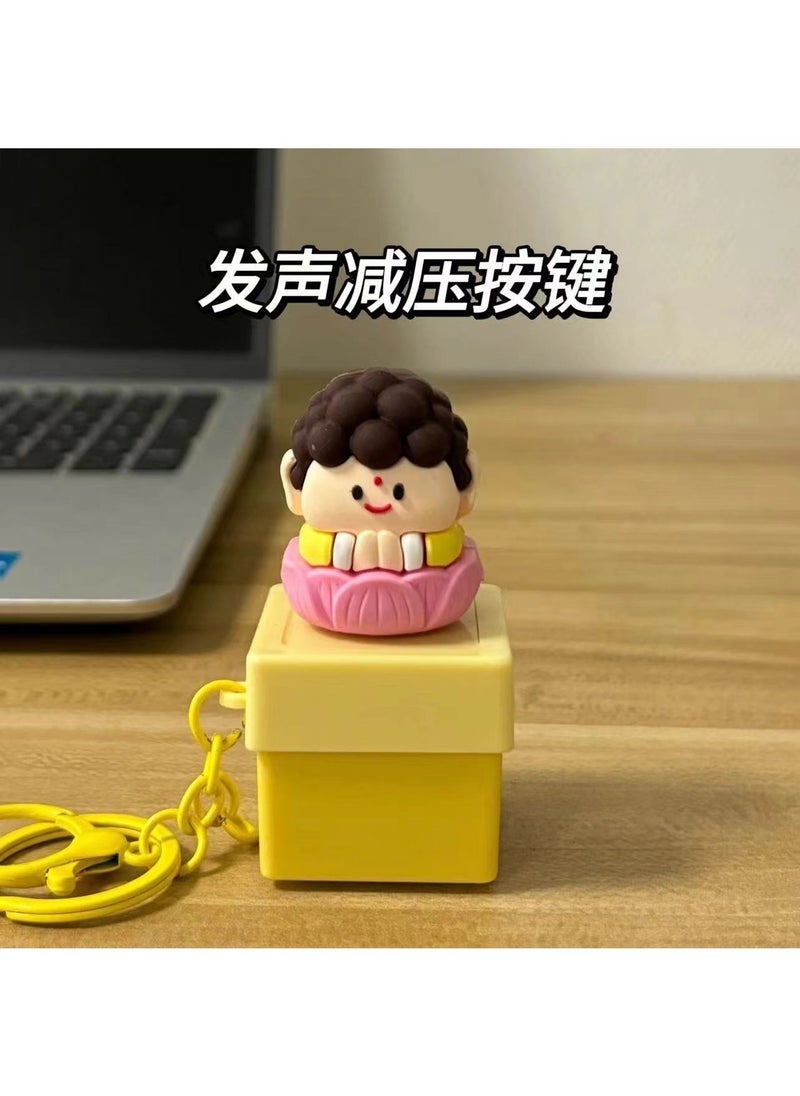 Generic - Buddha Sound Keychain Stress Relief Toy Tathagata sound button [exquisite boxed] - Image 1
