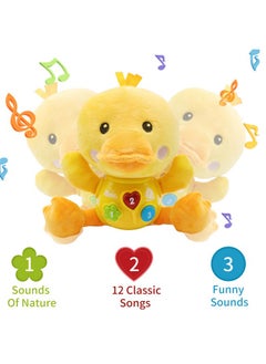HAPTIME Baby Toys 6-12 Months, Newborn Musical Soft Duck Stuffed Animal, Infant Tummy Time Toy, Easter Basket Stuffers 1St Birthday Baby Boy Girls For 0 3 6 9 12 18 Months Toddler Baby Shower  - Image 2