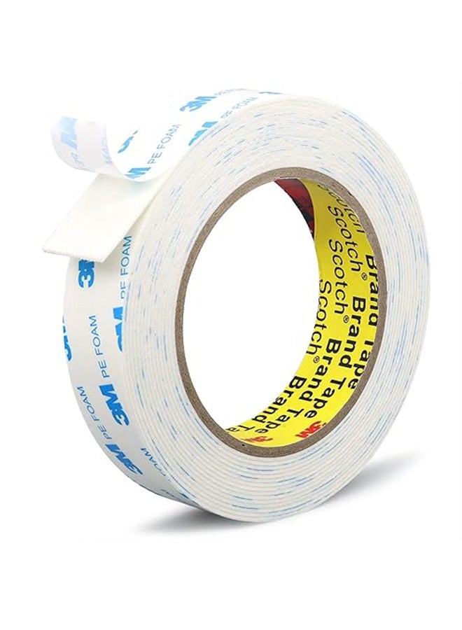 Scotch  Double Sided Tape 16.6ft, Picture Hanging Strip Heavy Duty Mounting Tape Removable, Foam Tape Waterproof for Scrapbook Poster Tape, Carpet Tape, Arts And Crafts Tape, Adhesive Tape - Image 1
