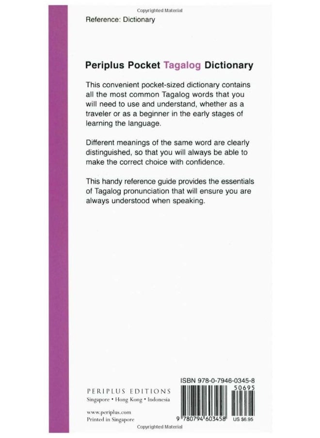 Pocket Tagalog Dictionary: Tagalog-English English-Tagalog  - Image 2