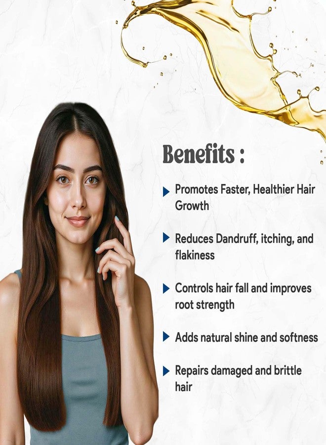 LA'BANGERRY 9-in-1 Herbal Hair Oil for Hair Fall Control & Hair Growth | Almond & Shikakai Enriched | Nourishes Scalp & Strengthens Hair | Suitable for All Hair Types | 100ml Each (Pack of 2) - Image 3
