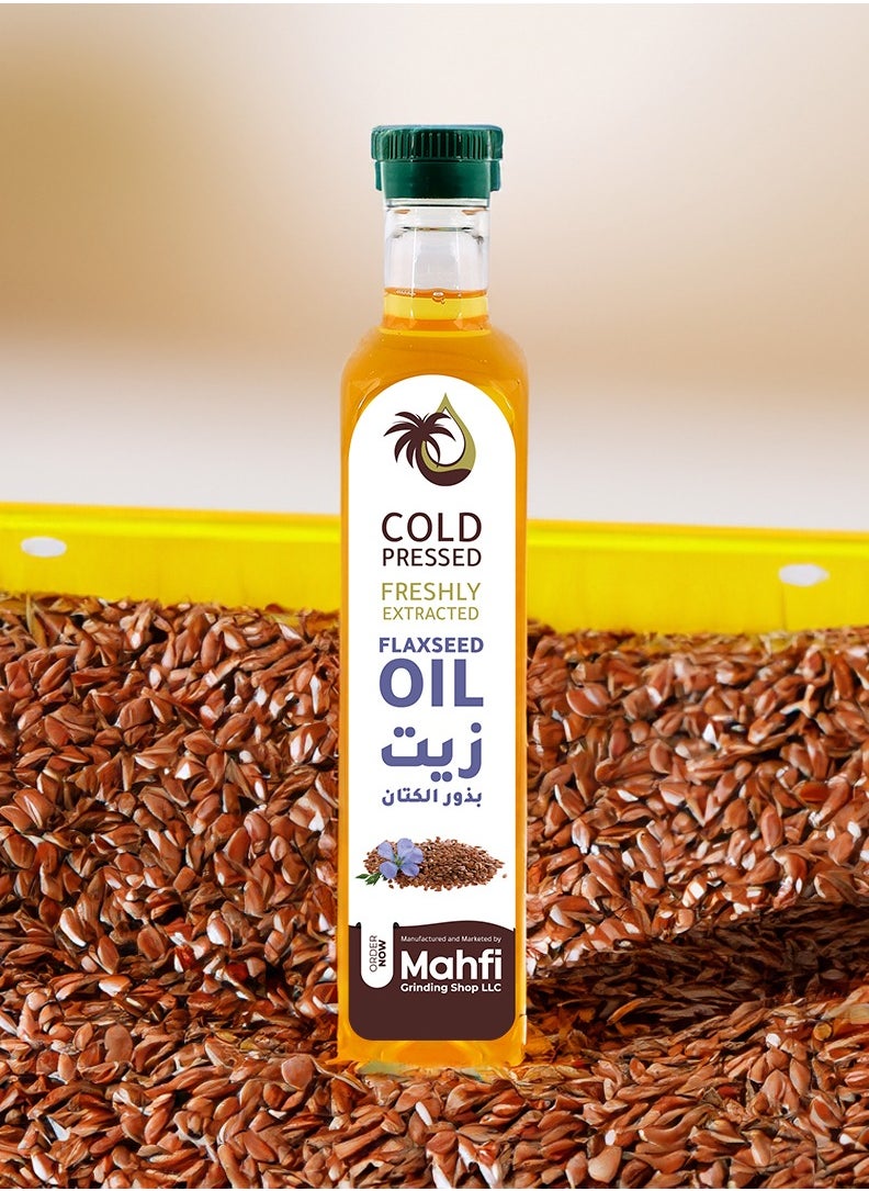 MAHFI GRINDING SHOP L.L.C Mahfi Freshly Extracted Cold Pressed Flaxseed Oil 