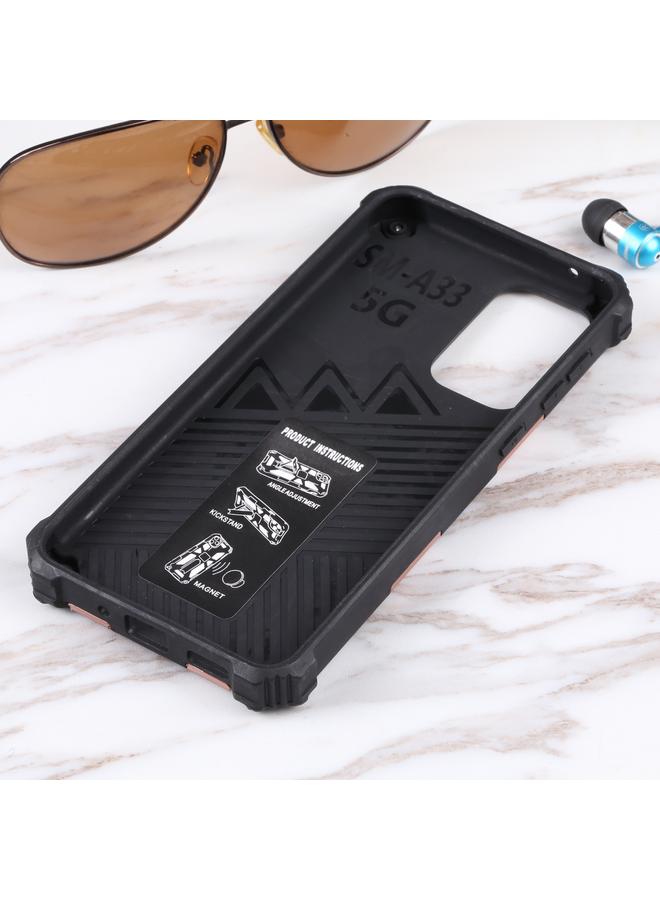 S-TOP Case For Samsung Galaxy A33 5G Shockproof TPU + PC Magnetic Protective Phone Case with Holder - Image 5
