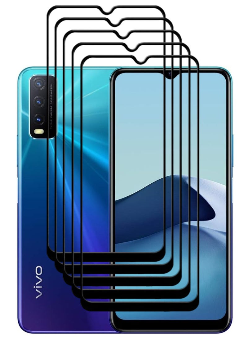 ACLIX 5 Pieces Antistatic ESD Dustproof Premium Quality High Definition Tempered Glass Screen Protector Designed For vivo Y20 - Image 1