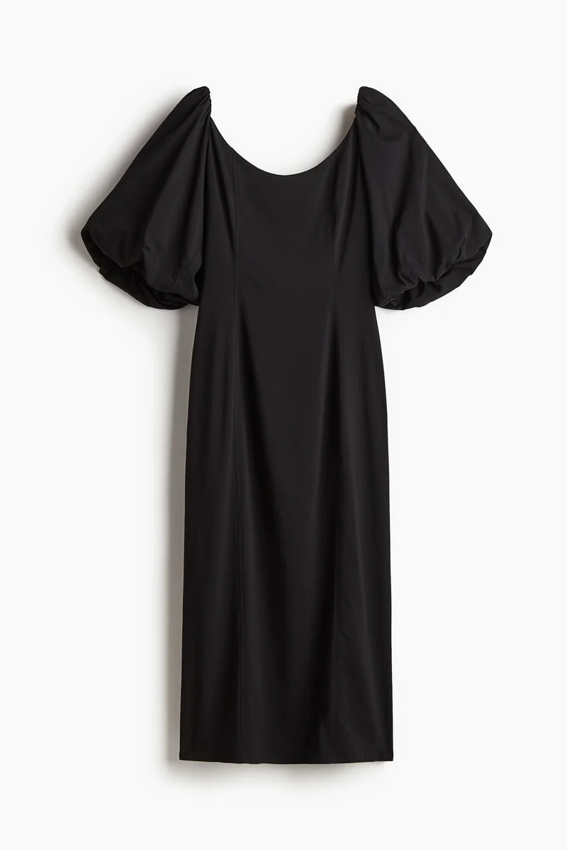 اتش اند ام فستان بأكمام بالون