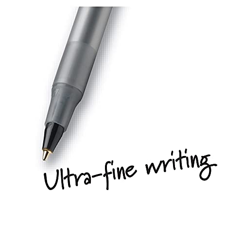 BIC Round Stic Xtra Precision Fine Black Ballpoint Pens, Medium Point (0.8 mm), 12-Count Pack, Excellent Writing Pens - Image 5