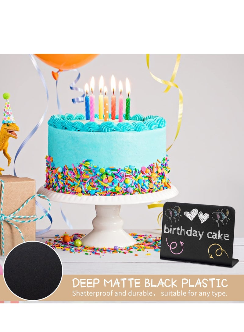 Mini Chalkboard Signs, 15 Pack Small Rectangle Chalkboard Signs with Stand, Reserved Signs for Tables, Display Blackboards Message Board for Food, Pricetags, Weddings, Parties, Bakery, 4 X 3 Inch - Image 3