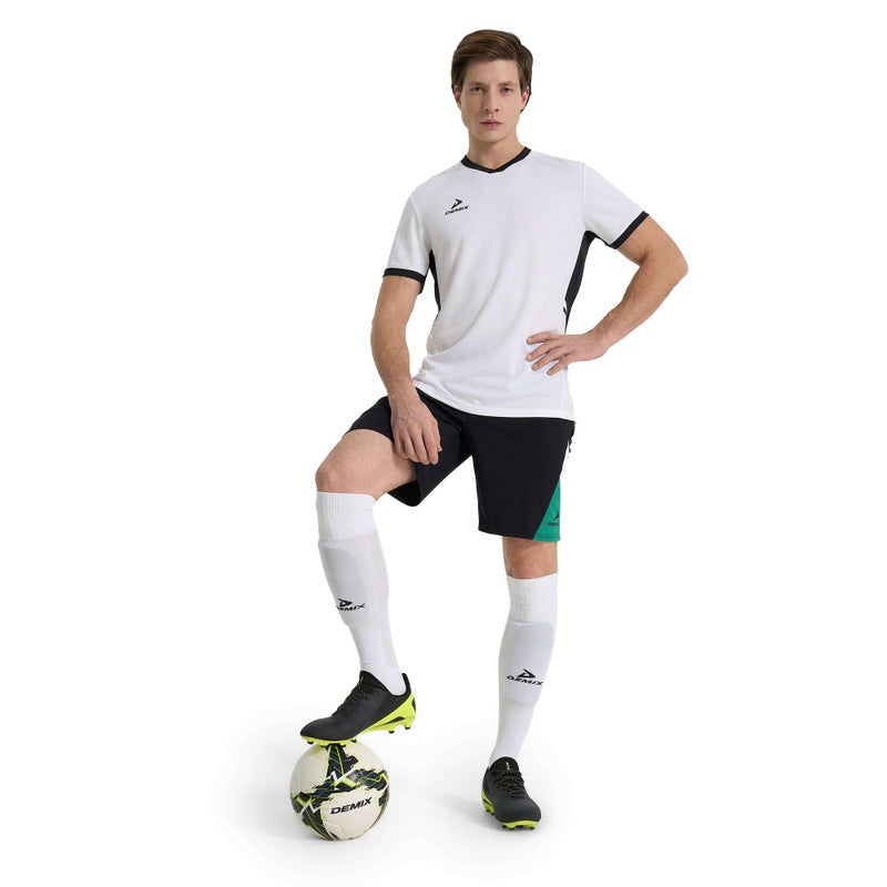 Demix Men's 2-Pack Pace Jsy T-Shirts – White Lightweight Athletic Tops with MOVI Wick Moisture-Wicking Fabric, Microperforated Breathable Design & Comfortable Fit for High-Intensity Workouts - Image 5