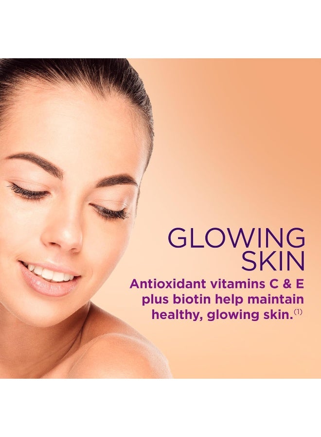 Nature's Bounty Optimal Solutions Hair, Skin & Nails Gummies (Tropical Citrus, 182069) - Image 4