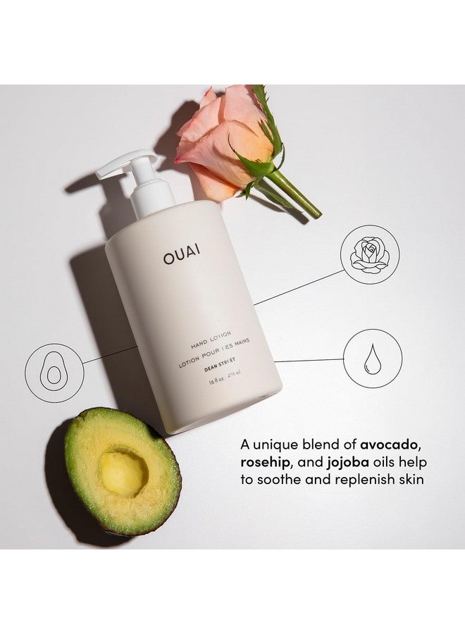 OUAI Hand Lotion - Daily, Lightweight, Hydrating Lotion for Dry Skin - Made with Avocado, Rosehip and Jojoba Oil to Lock in Moisture - Never Greasy (16 Fl Oz) - Image 3