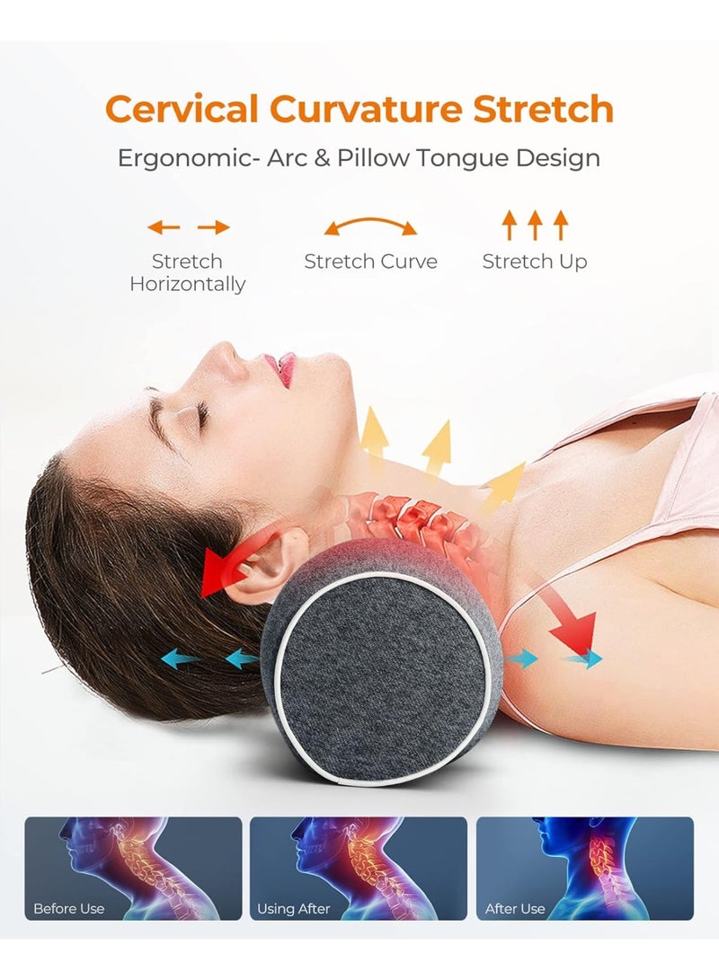 كيلا جهاز تمديد الرقبة، جهاز شد الرقبة العنقية، مصحح حدبة الرقبة مع تدفئة الجرافين، جهاز استرخاء الرقبة والكتفين لتخفيف آلام الرقبة المفصلية الفكيّة، استرخاء العضلات، استقامة العمود الفقري، هدايا للاسترخاء في السرير - Image 5