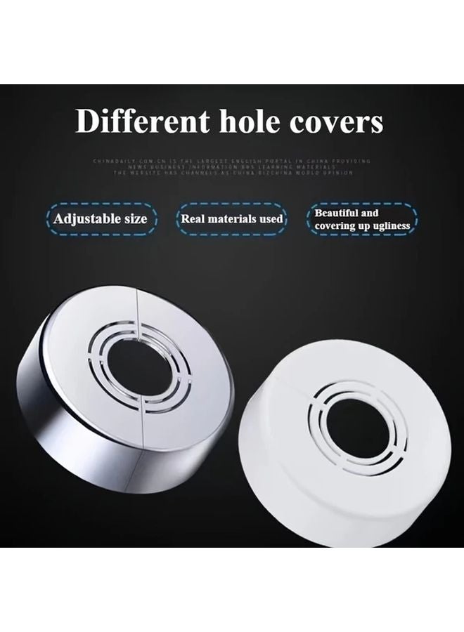 Black Shower Head Cover Angle Valve Faucet Hole Cover Heating Pipe Water Pipe Cover - Image 3