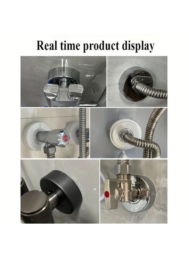 Black Shower Head Cover Angle Valve Faucet Hole Cover Heating Pipe Water Pipe Cover - Image 4
