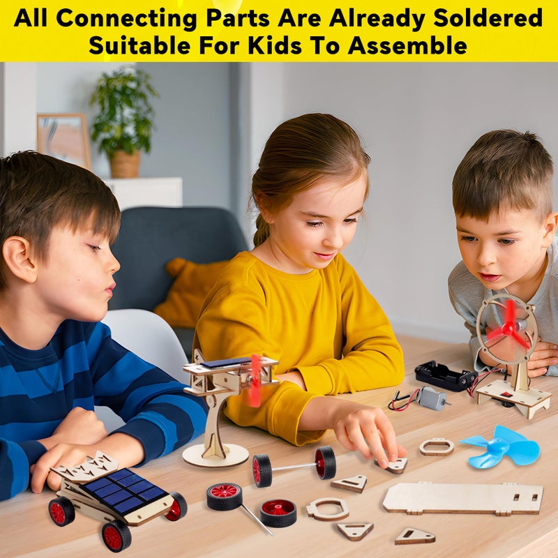 CYOEST STEM Kits for Kids Age 8-10-12-14, Science Kits for Kids Age 8-12, STEM Toys Gifts for Boys Age 8 9 10 12 13 14, Car Building Science Experiment Projects 9-12, Solar Power & Engineering Kit - Image 4