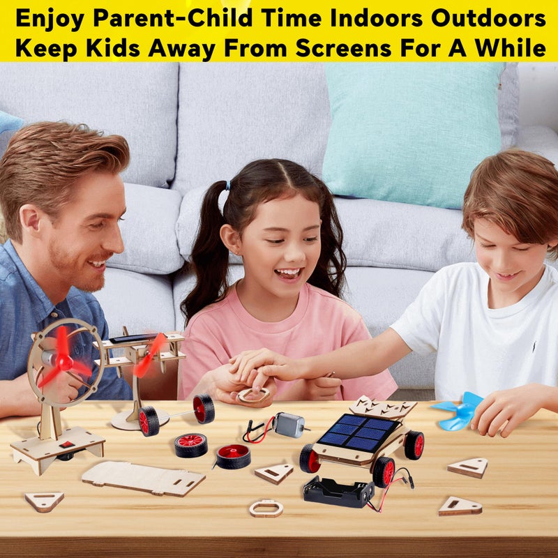 CYOEST STEM Kits for Kids Age 8-10-12-14, Science Kits for Kids Age 8-12, STEM Toys Gifts for Boys Age 8 9 10 12 13 14, Car Building Science Experiment Projects 9-12, Solar Power & Engineering Kit - Image 5