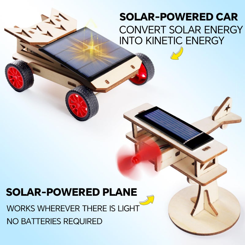 CYOEST STEM Kits for Kids Age 8-10-12-14, Science Kits for Kids Age 8-12, STEM Toys Gifts for Boys Age 8 9 10 12 13 14, Car Building Science Experiment Projects 9-12, Solar Power & Engineering Kit - Image 2