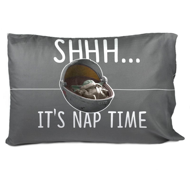 Jay Franco Star Wars The Mandalorian Coffee 2 Pack Pillowcase - Double-Sided Kids Super Soft Bedding Features Baby Yoda - Image 2