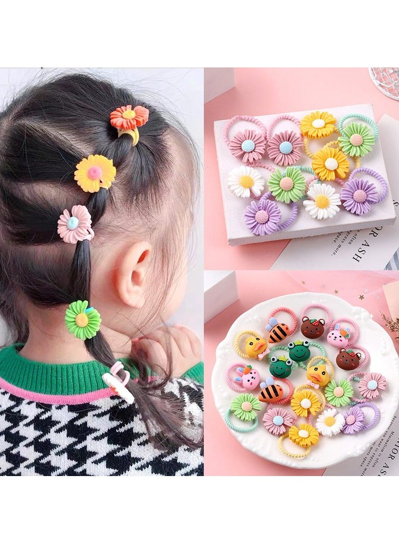 A set of hair bands for girls, in a variety of fruits and cartoon shapes, hair styling accessories and gifts for girls, 24 pieces. - Image 1