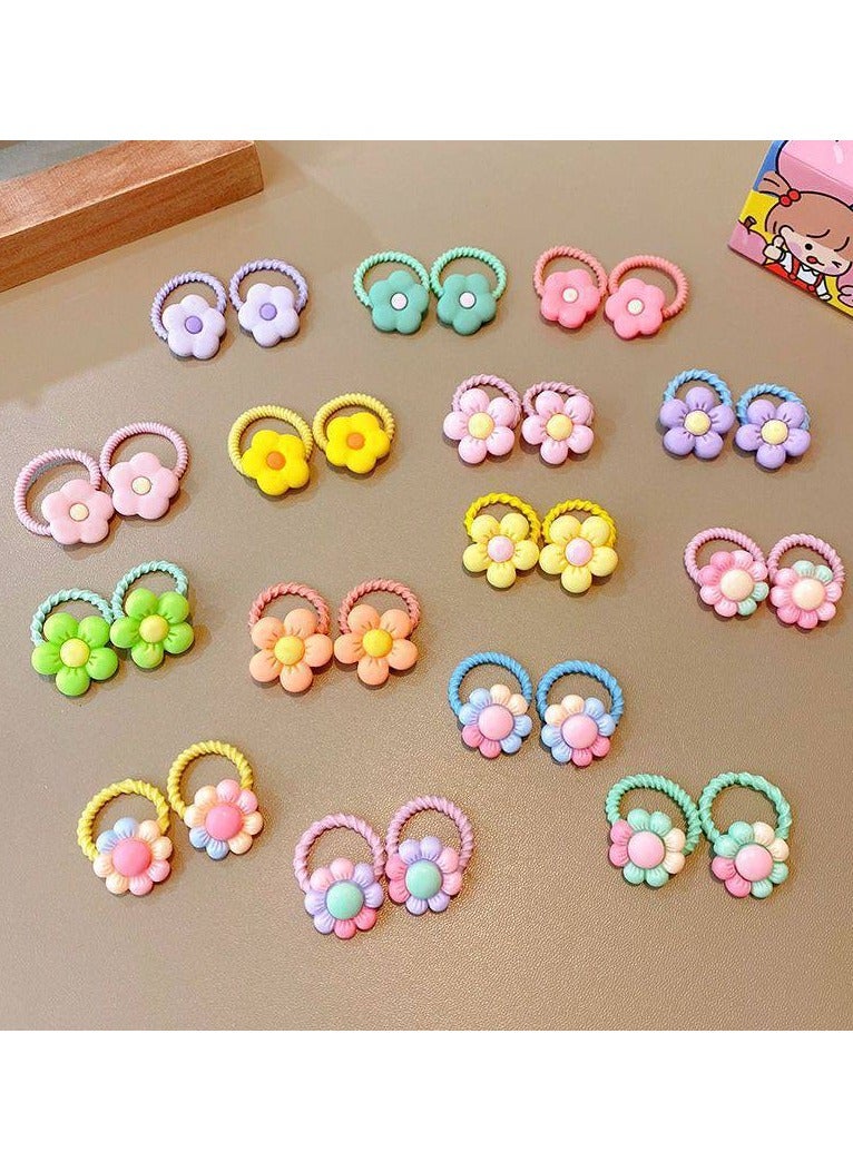 A set of hair bands for girls, in a variety of fruits and cartoon shapes, hair styling accessories and gifts for girls, 24 pieces. - Image 2