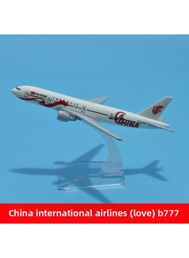 نموذج طائرة محاكاة من سبيكة 16 سم B787 خطوط سيتشوان الجوية خطوط جنوب الصين الجوية إيرباص A380 طيران الصين بوينغ B747-اللون: طيران الصين (الحب) B777 - Image 1