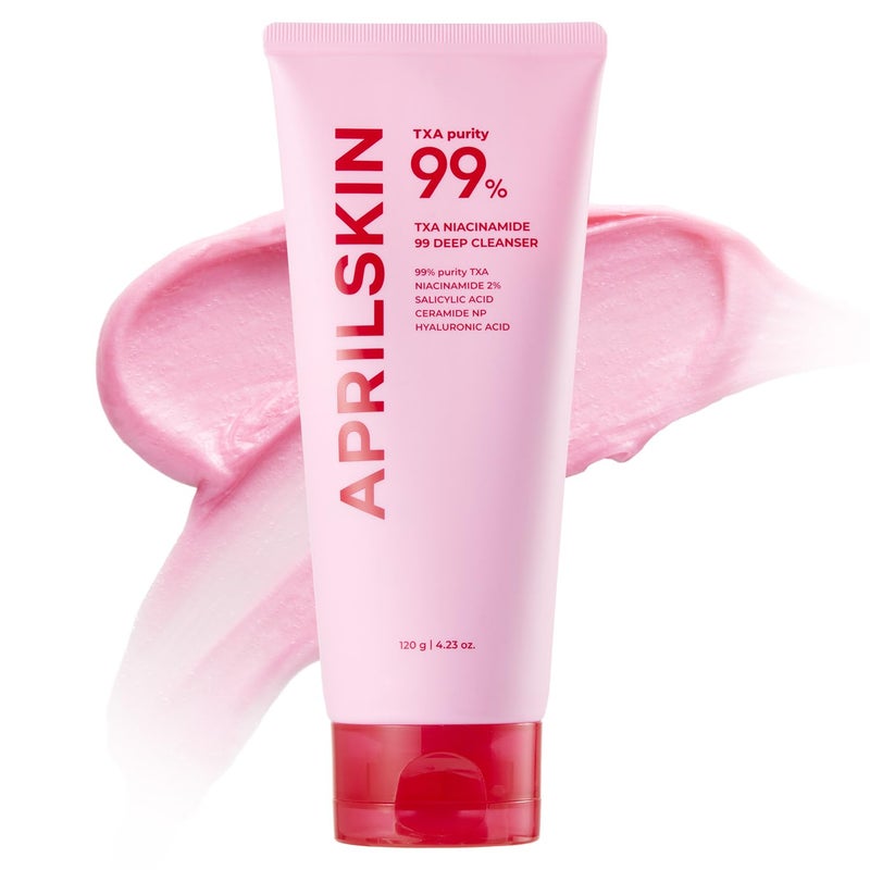 APRILSKIN TXA Niacinamide 99 Pore Care Pink Bubble Gum Deep Cleanser 99 HighPurity TXANiacinamide AllinOne Cleanser Deep Cleansing Blackhead Care Pore Care Moisturizing 423 floz - Image 2